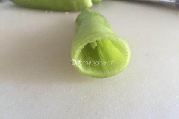 青椒酿肉的做法图解1