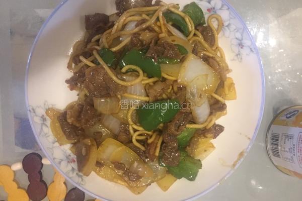 羊肉炒粉的做法图解8