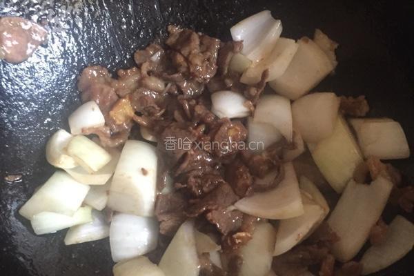 羊肉炒粉的做法图解5