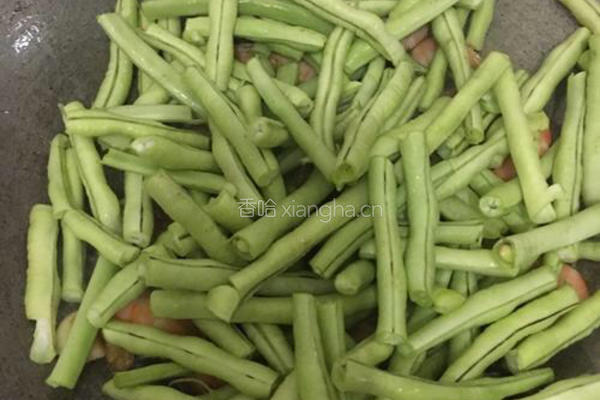 豆角炒虾的做法图解3