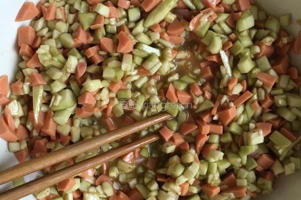 茄子火腿鸡蛋饼的做法图解4
