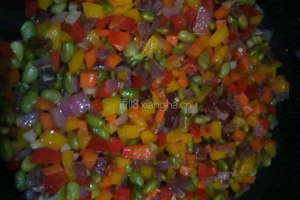七彩腊味豆的做法图解8