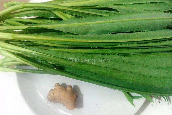 苦麦菜汤的做法图解1