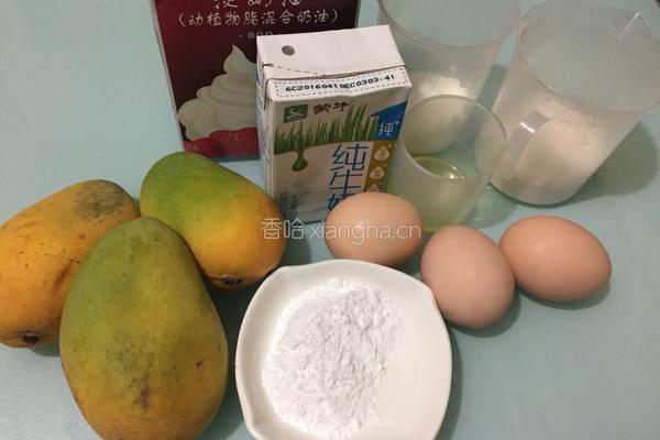 芒果千层蛋糕的做法图解1