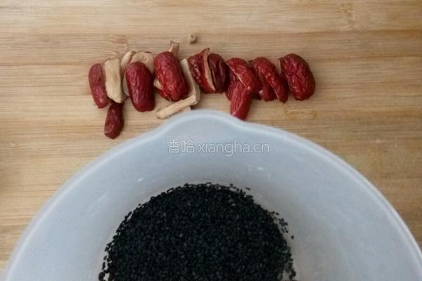 红枣黑芝麻豆浆的做法图解2