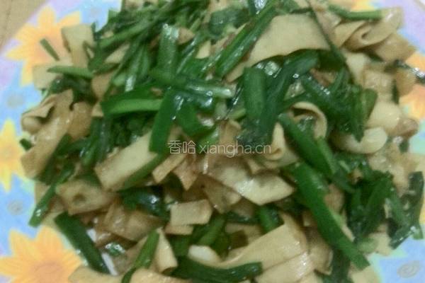 韭菜炒豆片的做法图解8