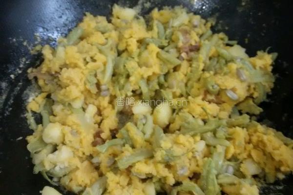 长豆角土豆焖玉米饭的做法图解11
