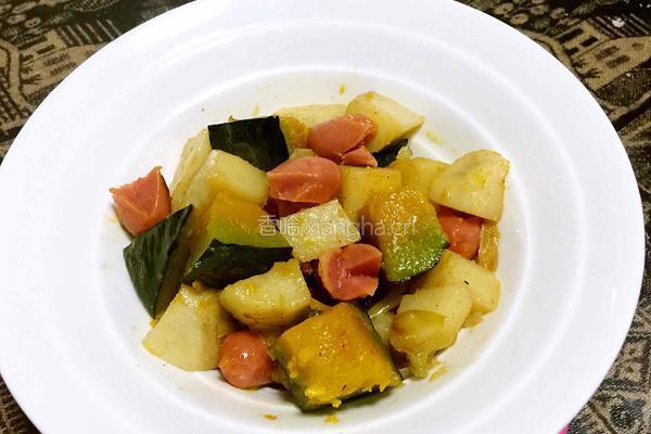 土豆烧南瓜的做法图解6