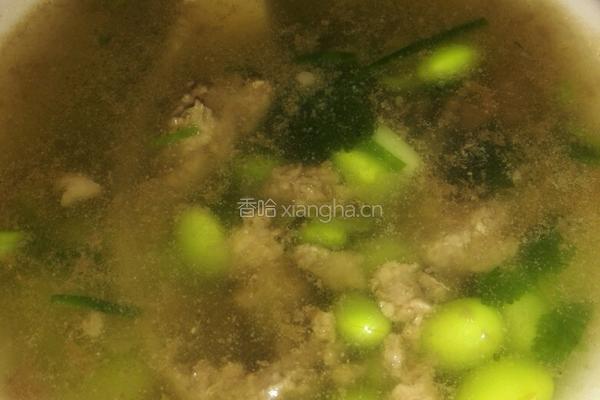 青豆瘦肉汤的做法图解3
