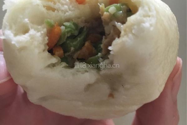 豆角胡萝卜肉包的做法图解6