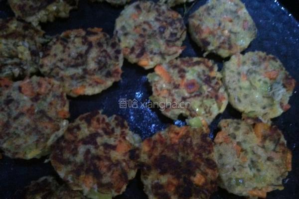槐花粗粮烙饼的做法图解11