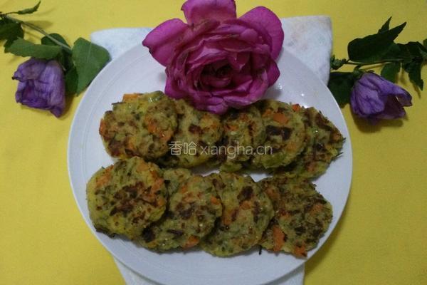 槐花粗粮烙饼的做法图解12
