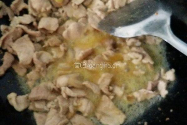 青椒炒肉片的做法图解3