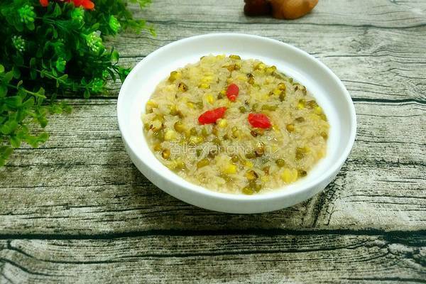 糯米绿豆粥的做法图解5