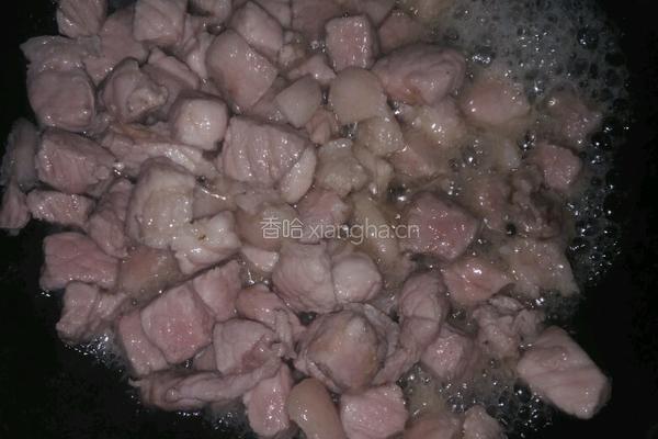 红烧肉烧茄子豆皮的做法图解3