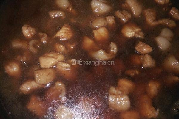 红烧肉烧茄子豆皮的做法图解4