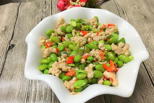 毛豆炒肉末的做法图解13
