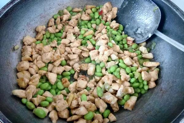 毛豆鸡丁的做法图解8