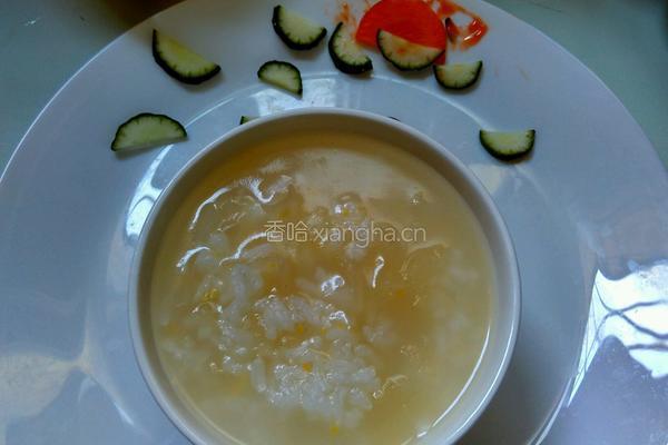 银耳玉米稀饭的做法图解4