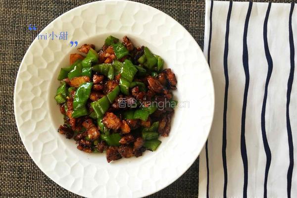 干锅青椒炒肉的做法图解4