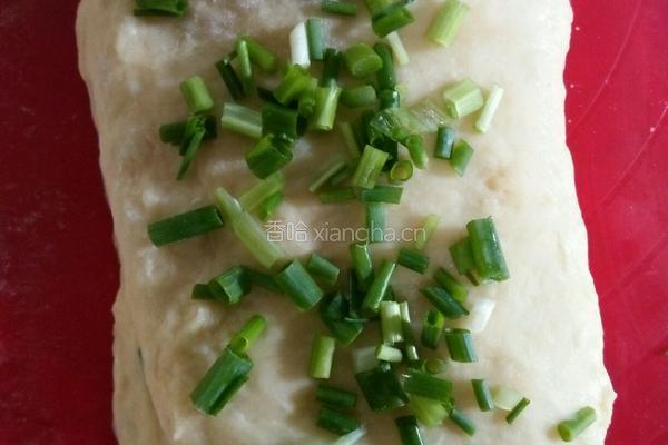 香葱肉松面包卷的做法图解4