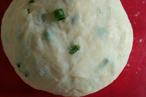 香葱肉松面包卷的做法图解5