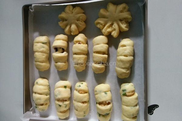 香葱肉松面包卷的做法图解9