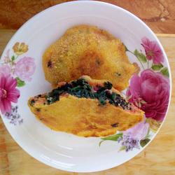 蒜香苋菜玉米饼的做法[图]