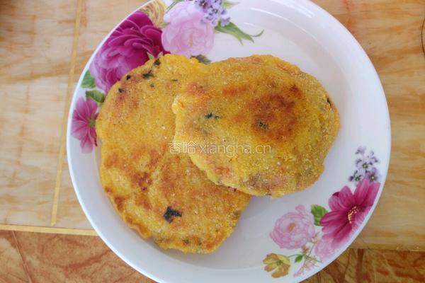 蒜香苋菜玉米饼的做法图解12