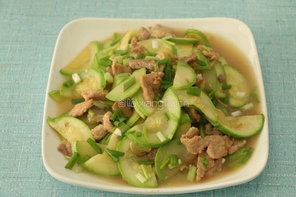 西葫芦炒肉片的做法图解5