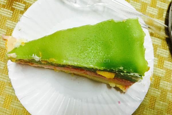 三色千层蛋糕的做法图解10