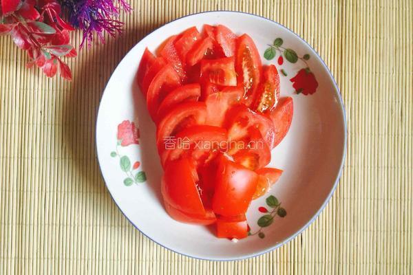 清炒毛豆西红柿的做法图解3