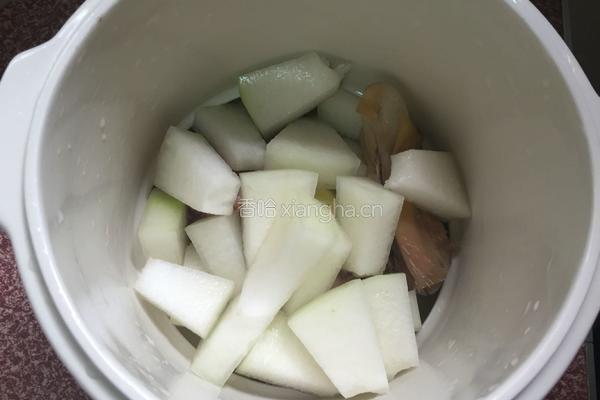 鸭头炖冬瓜汤的做法图解5