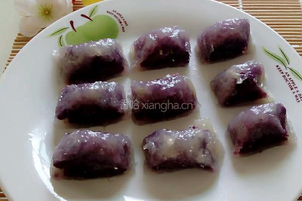 紫薯西米卷的做法图解9