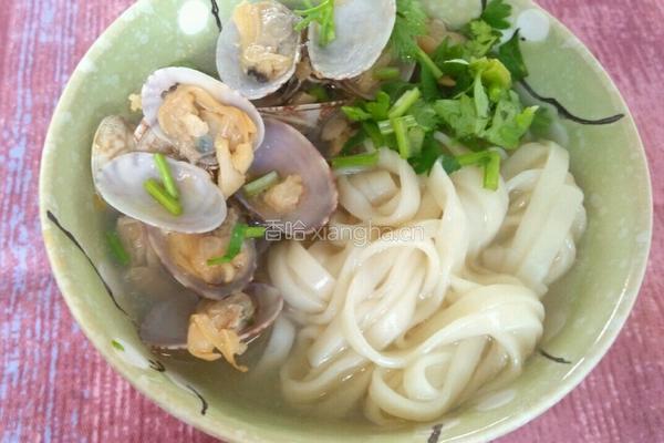 蛤蜊拌面条（简单早餐）的做法图解5