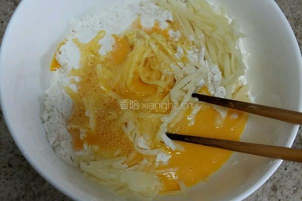 鸡蛋土豆饼的做法图解5