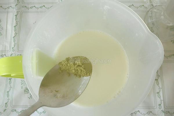 抹茶杏仁豆浆的做法图解7