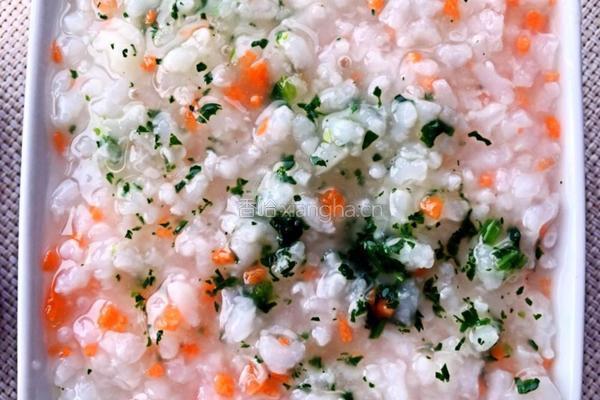 胡萝卜菠菜粥的做法图解5