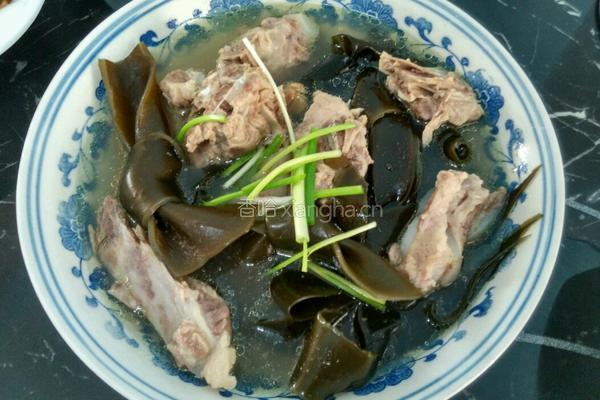 排骨炖海带的做法图解5