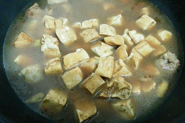 豆腐干烧排骨的做法图解6
