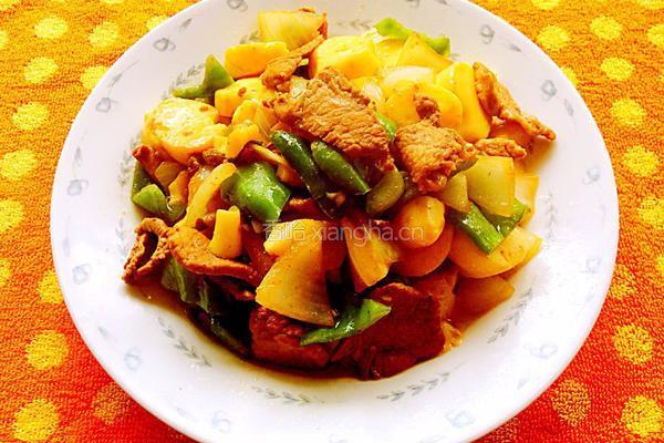 里脊肉炒日本豆腐的做法图解11
