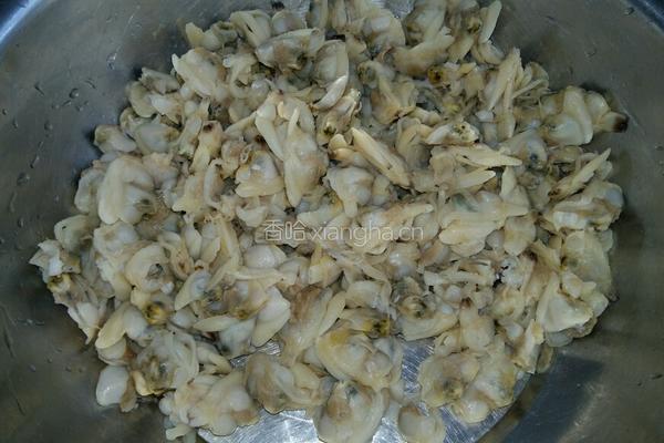 麻辣花蛤肉的做法图解1