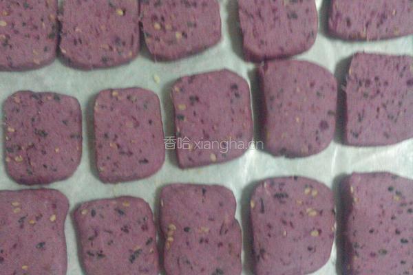 奶香紫薯芝麻饼的做法图解6