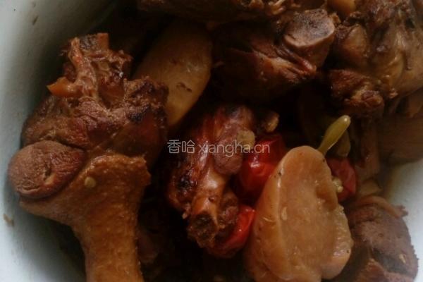 萝卜烧鸭的做法图解6