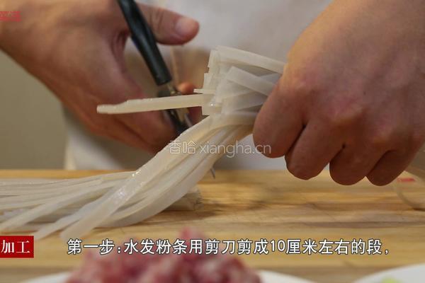 肉沫烧粉条的做法图解1