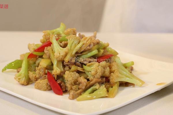 肉片炒菜花的做法图解6