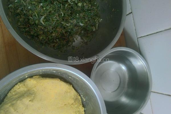 蒲公英陷菜饼子的做法图解6