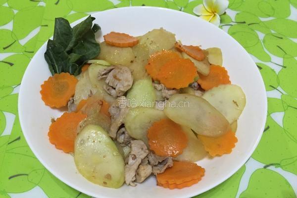 大芥蓝炒肉片的做法图解11