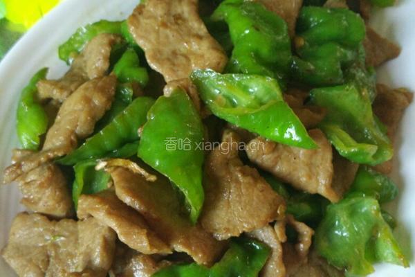 青椒炒牛肉的做法图解5