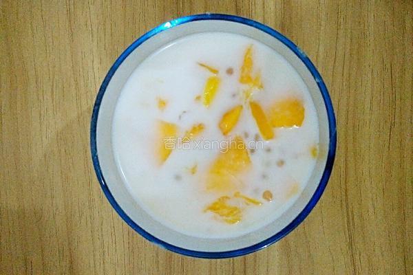 椰汁芒果西米露的做法图解6